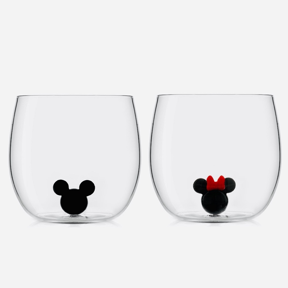 JoyJolt Mickey and Minnie glassware. New